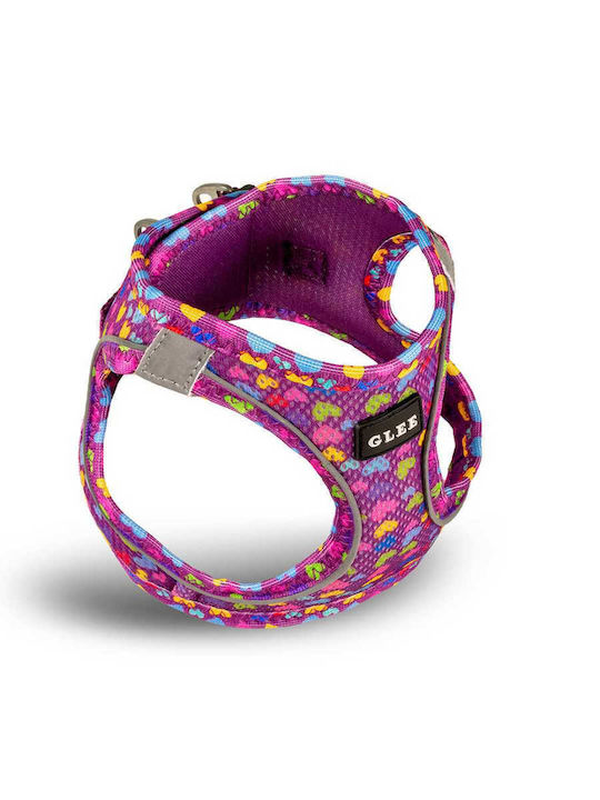 Glee Σαμαράκι Σκύλου Hearts Τύπου Saddle 2xsmall A:24-28cm B:28-32cm Μωβ