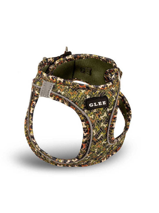 Glee Dog Harness Bones Saddle Type Xsmall A:28-30cm B:32-36cm Brown