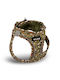 Glee Dog Harness Bones Saddle Type Small A:30-32cm B:36-44cm Brown