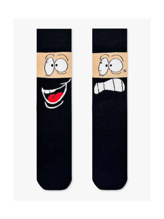 Sox Cotton Sock Designs Faces Black