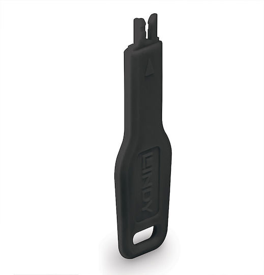 Blocator de port Lindy RJ45 1 cheie 47892 negru