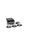 Konitz Set Tassen Espresso aus Porzellan Braun 85ml 4Stück