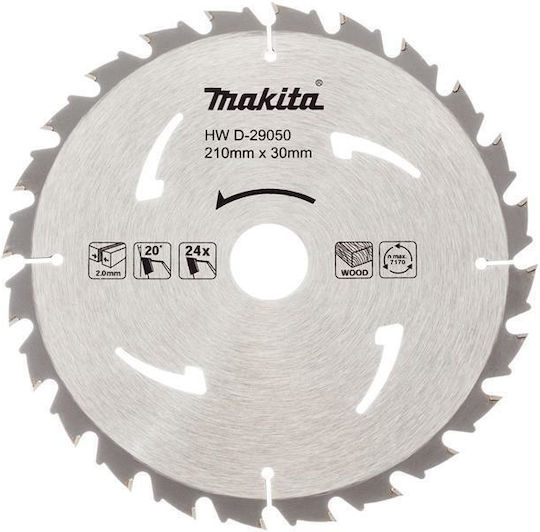 Sägeblatt 210x30/25mm 24t Holz 5008mg