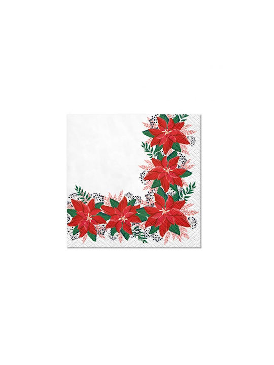 Plastona Christmas Napkins L25xW25cm 1pcs