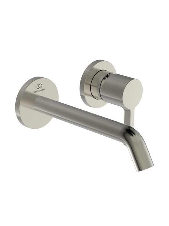 Ideal Standard Set Mixer & Gură Îngropată pentru Lavabo Argintiu
