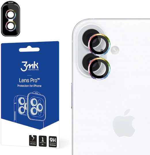 3MK Iphone Kameraschutz Gehärtetes Glas Transparent für das Apple iPhone 16, iPhone 16 Plus