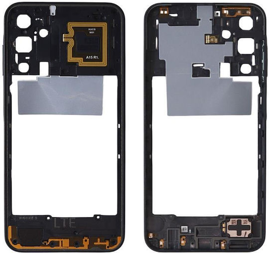 Samsung Μεσαίο Πλαίσιο Μαύρο για Samsung A155F Galaxy A15