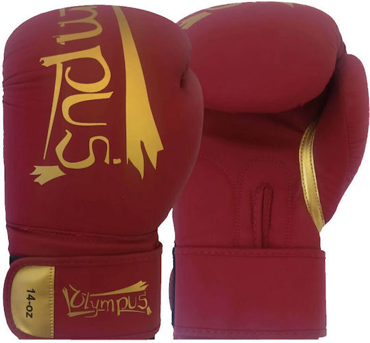 Olympus Sport Boxhandschuhe für Kampf Rot