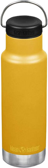 Klean Kanteen Classic Narrow Bottle Thermos Stainless Steel BPA Free 355ml Yellow