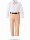 Kinder-Set mit Hose Winter 2Stück Beige