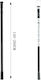 Tpster Telescopic Straight Shower Curtain Rod with Suction Cup Metallic Black 260cm