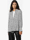 Women's Long Sleeve Shirt White-black