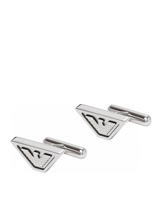 Emporio Armani Мансети от Inox в Сребрист Цвят
