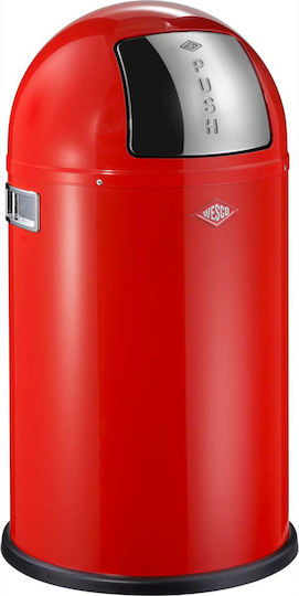 Trash Basket Red 50l Pushboy Wesco