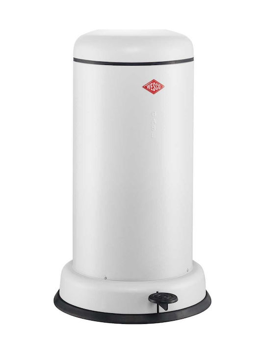 Trash Bin 20L Baseboy White Matt Wesco