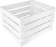 Creative Decorațiune Ladă de Grădină Lemn 50bucx40bucx30buc JAN-CD-SKRZYNKA-BIALA-50x40x30