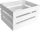 Creative Decorative Crate Garden Wooden 40cmx30cmx23cm JAN-CD-SKRZYNKA-BIALA-40x30x23