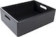 Creative Decorațiune Ladă de Grădină Lemn 40bucx30bucx13buc JAN-CD-SN140-BLACK
