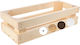 Creative Decorative Crate Garden Wooden 34cmx14cmx9cm JAN-CD-SKRZYNKA-NATURAL-34x14x9