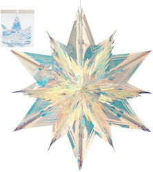 Irisierender Cremefarbener Öffnungsstern 90x80x34cm