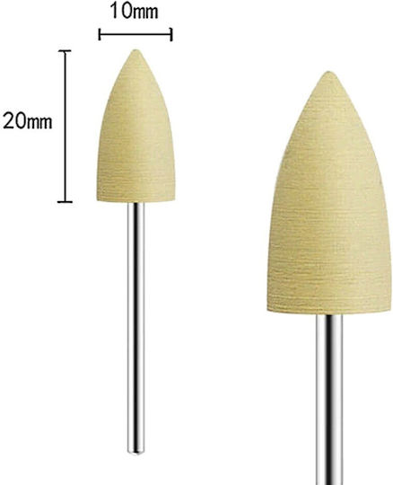 Nail Drill Silicone Bit Yellow