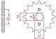 JT Sprockets Front Sprocket 14 Teeth for Kawasaki ZX 130 for Modenas X-CITE