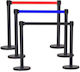 Next Systems Set of Black Stanchions with 2m Tape 2 to 10 Pieces Black Bbl-200-eco 8