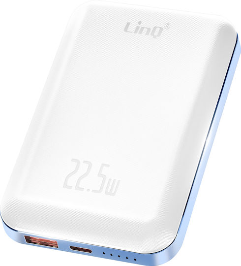 LinQ W15006 MagSafe Baterie Externă 10000mAh 15W Albă