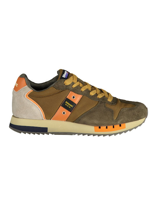 Blauer Sneakers Brown