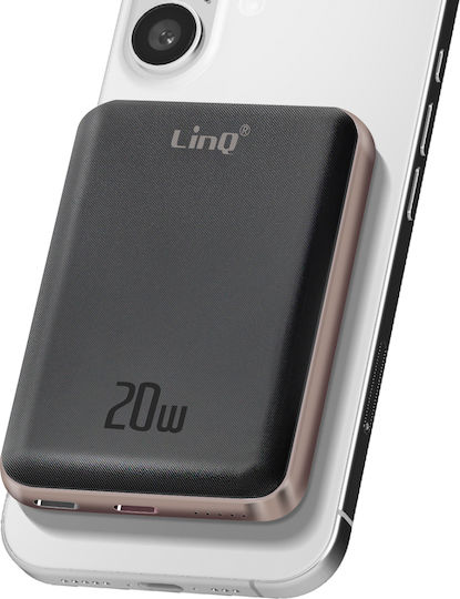 LinQ W8205 MagSafe Външна Батерия 5000mAh 15W Черна