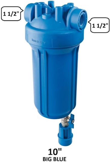 Atlas Filtri DP BIG S 10 Mono Water Filtration System Single Under Sink / Central Supply Micron 1 1/2"