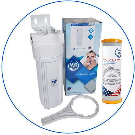 Puredry Water Filtration System Single Under Sink Micron 2 ½"