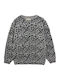 Damen Pullover Tierdruck Gray