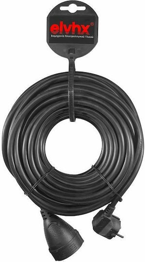 Elvhx Extension Cable Cord 3 x 1.5mm²/3m Black