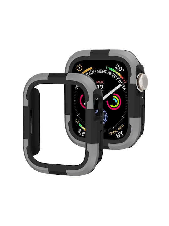 Silicone Case in Gray color for Apple Watch Series SE 2, 6, SE, 5, 4
