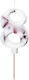 PartyDeco Birthday Candle Number "8" in White C...