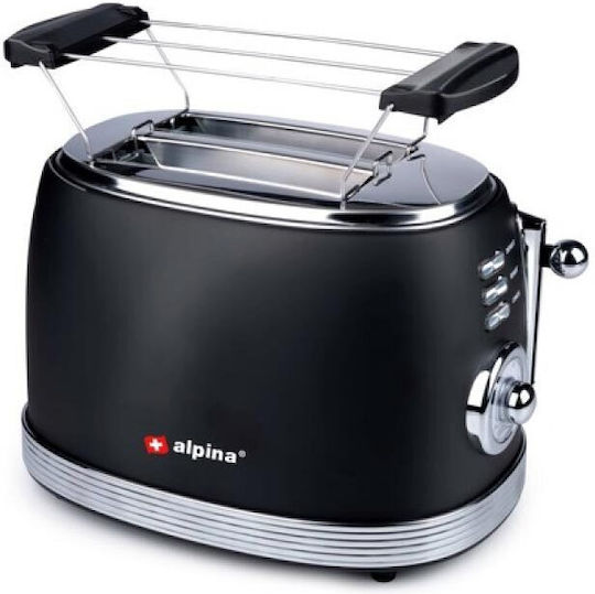 Alpina Appliances Тостер Двуместна 850W Черен