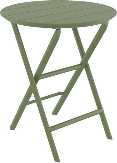 Table Cafe Helen 60x60x74cm Olive green Table Cafe Helen 60x60x74cm Olive green