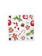 Atmosphera Christmas Napkins L33xW33cm.