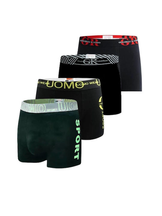 Uomo Herren Boxershorts Colorful 4Packung