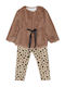 Joyce Kids Set with Leggings Winter 2pcs Camel