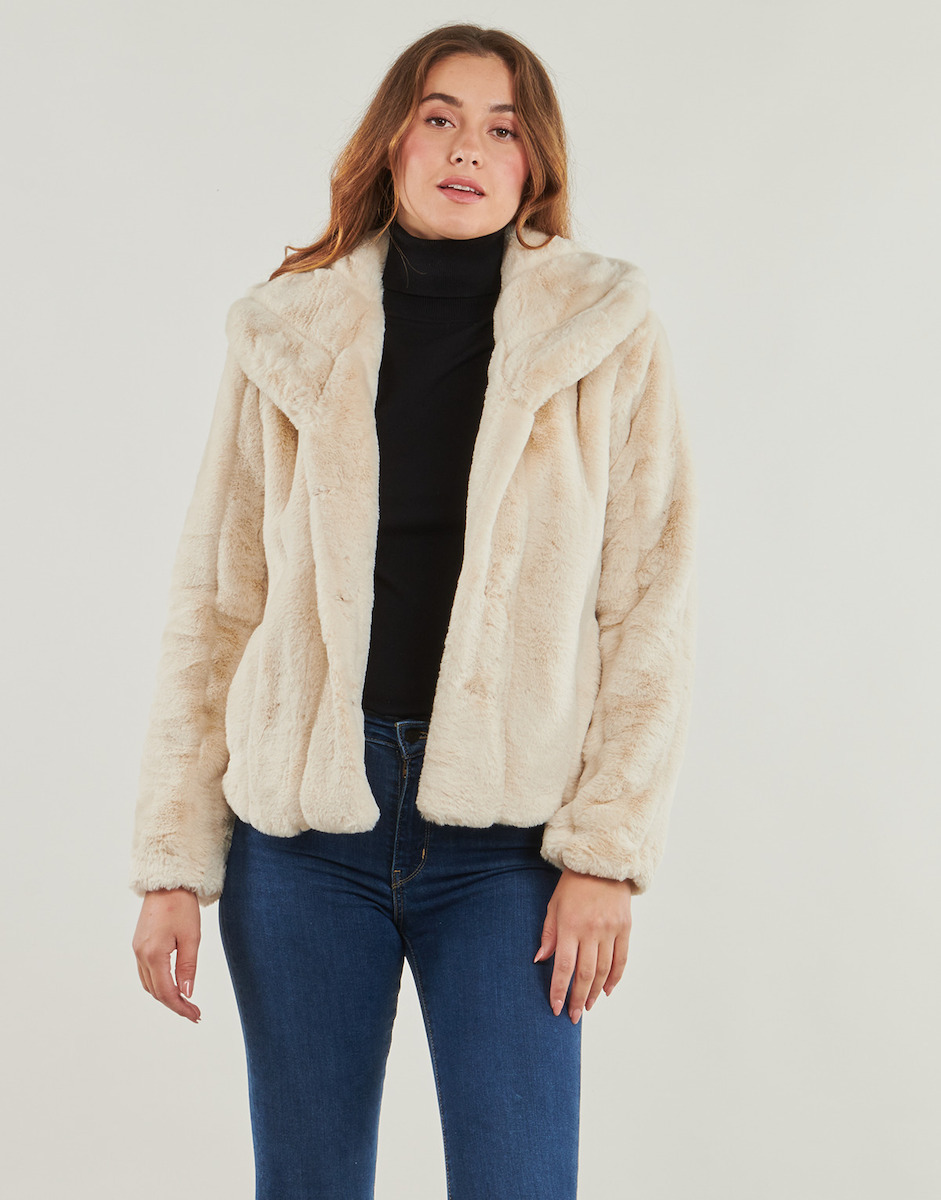 Guess Sophy Women's Short Fur Beige W0BL0NWDCH0-G1W7