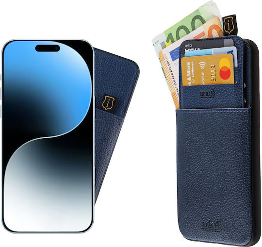 Idol 1991 Anti-rfid Wallet Δερμάτινο / Σιλικόνης / Δερματίνης Μπλε (iPhone 16 Pro)