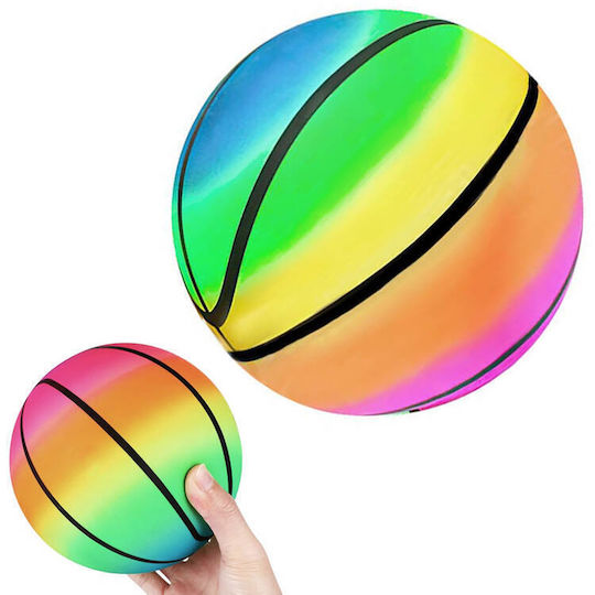 Minge de Joc Amuzantă Colorată din Cauciuc Curcubeu 9" 23 Cm Copii Sp0794