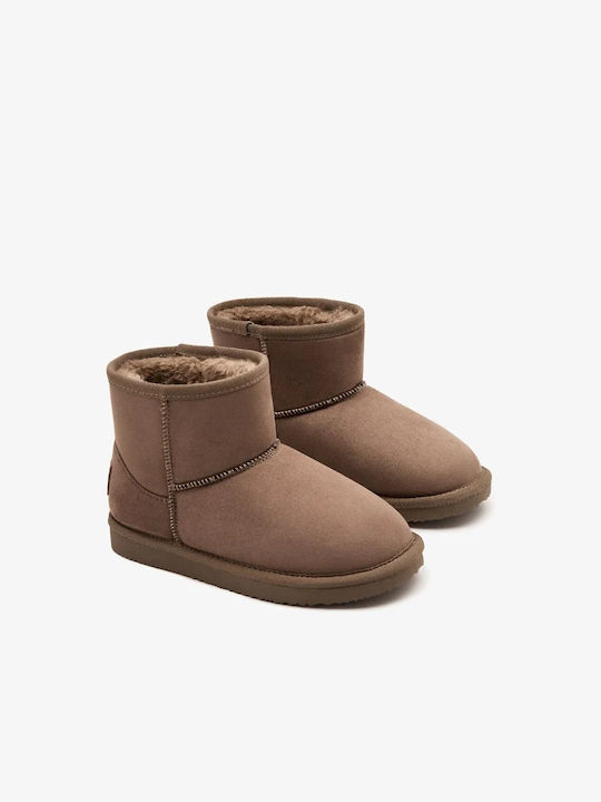 Conguitos Kids PU Leather Boots Brown