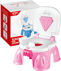 Huanger Potty Clasic cu Capac Roz