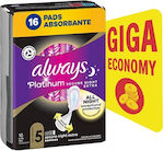 Always Platinum Secure Night Sanitary Pads 16pcs