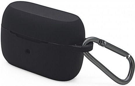 Schutzhülle für Jabra Elite 3 Bluetooth Stereo-Kopfhörer, schwarze Farbe, Hakenbefestigung
