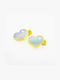 Set of Kids Hair Clips with Hair Clip Heart in Yellow Color 2pcs