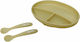 U-Grow Baby Food Plate made of Silicone 3pcs